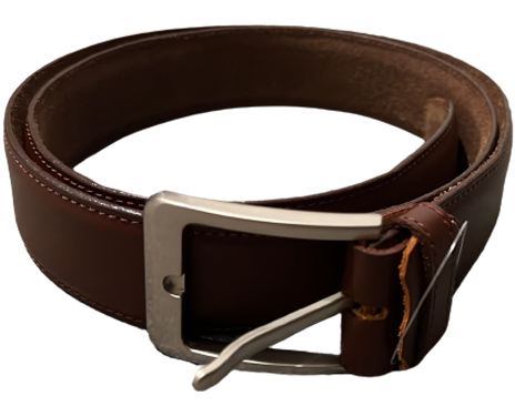 jtb_bn (10) brown belt brown belt with silver hook buckle